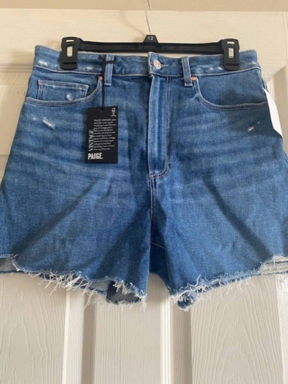 PAIGE high rise Denim shorts